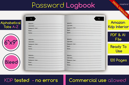 Password Logbook Keeper • KDP
