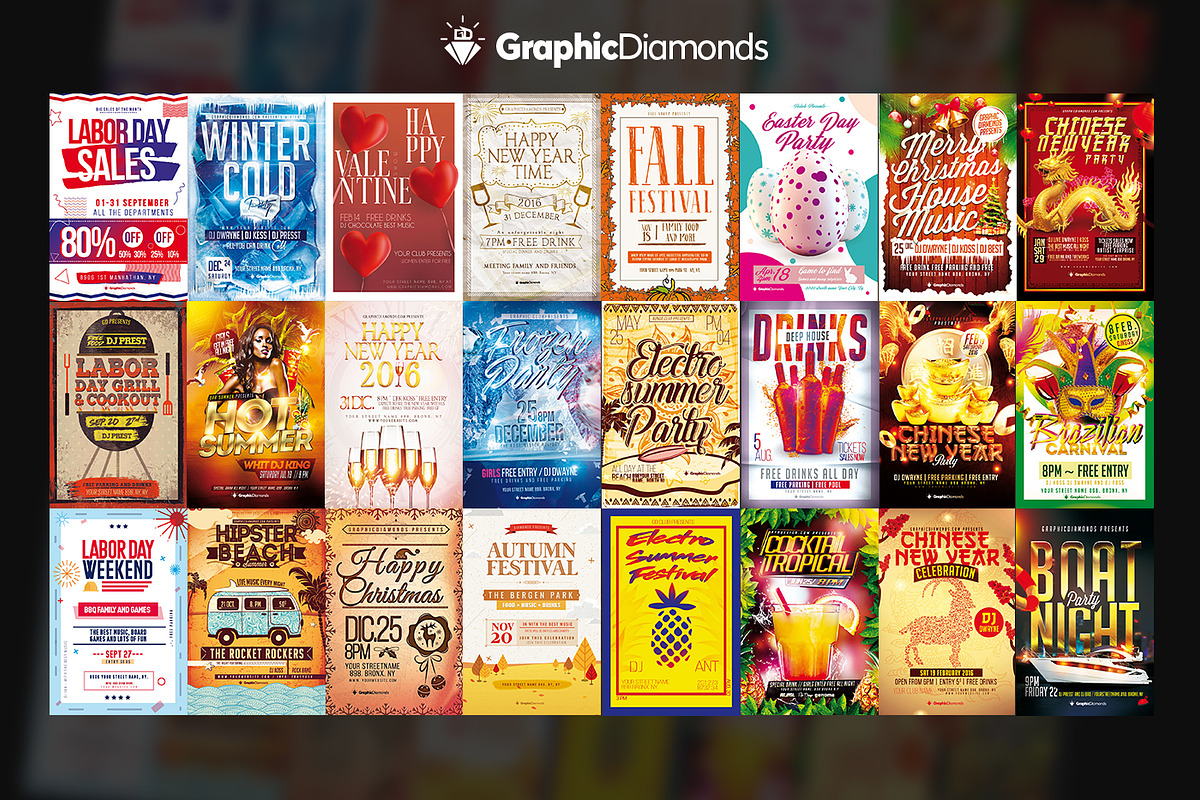 Flyer Mega Bundle - Weekly Update, a Flyer Template by GraphicDiamonds (Photo 4 of 7)