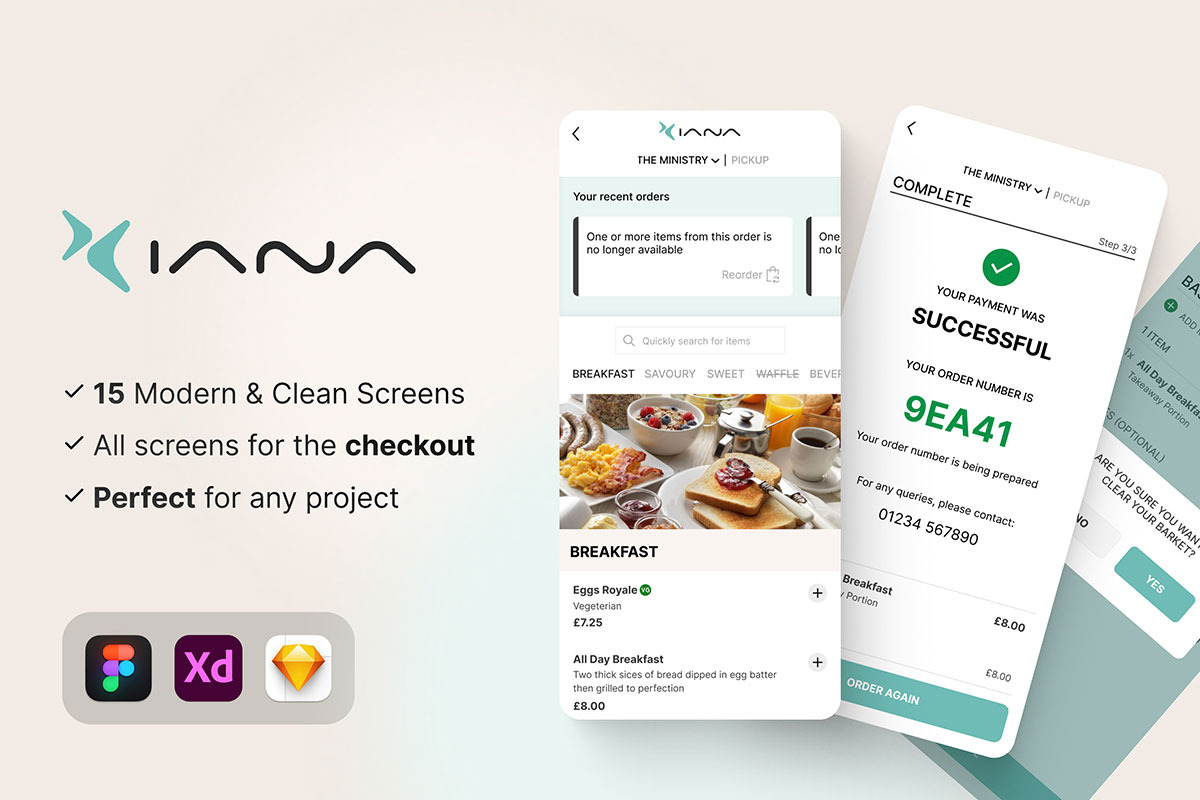 Iana – Online Restaurant Reservation, a Templates & Theme by AndyLegenki (Photo 1 of 4)