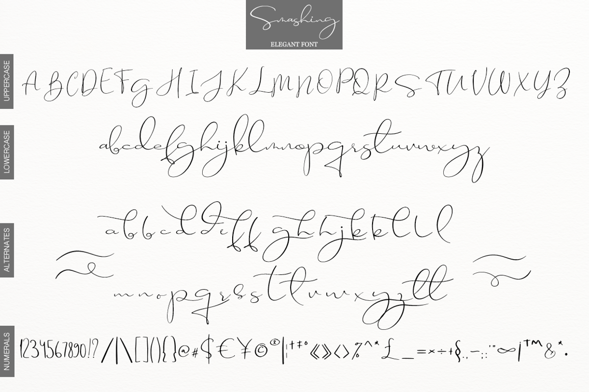 Smashing, a Script Font by Larin Type Co. (Photo 11 of 11)