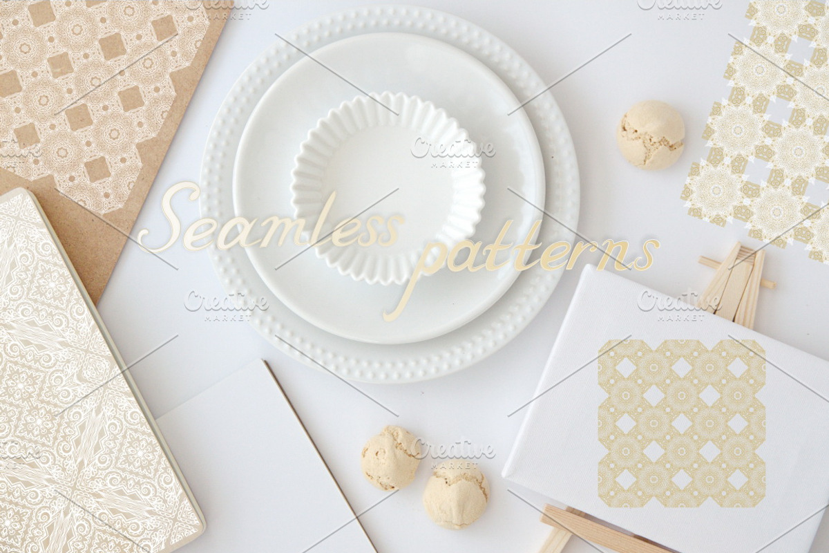 30 Seamless golden ornaments, a Pattern Graphic by Dainia (Photo 2 of 2)