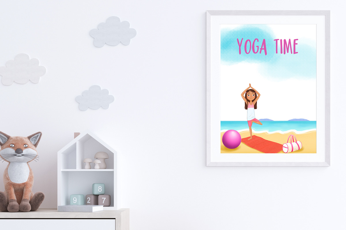 Yoga Kids Clipart, an Illustration by AnimadDesign (Photo 8 of 10)