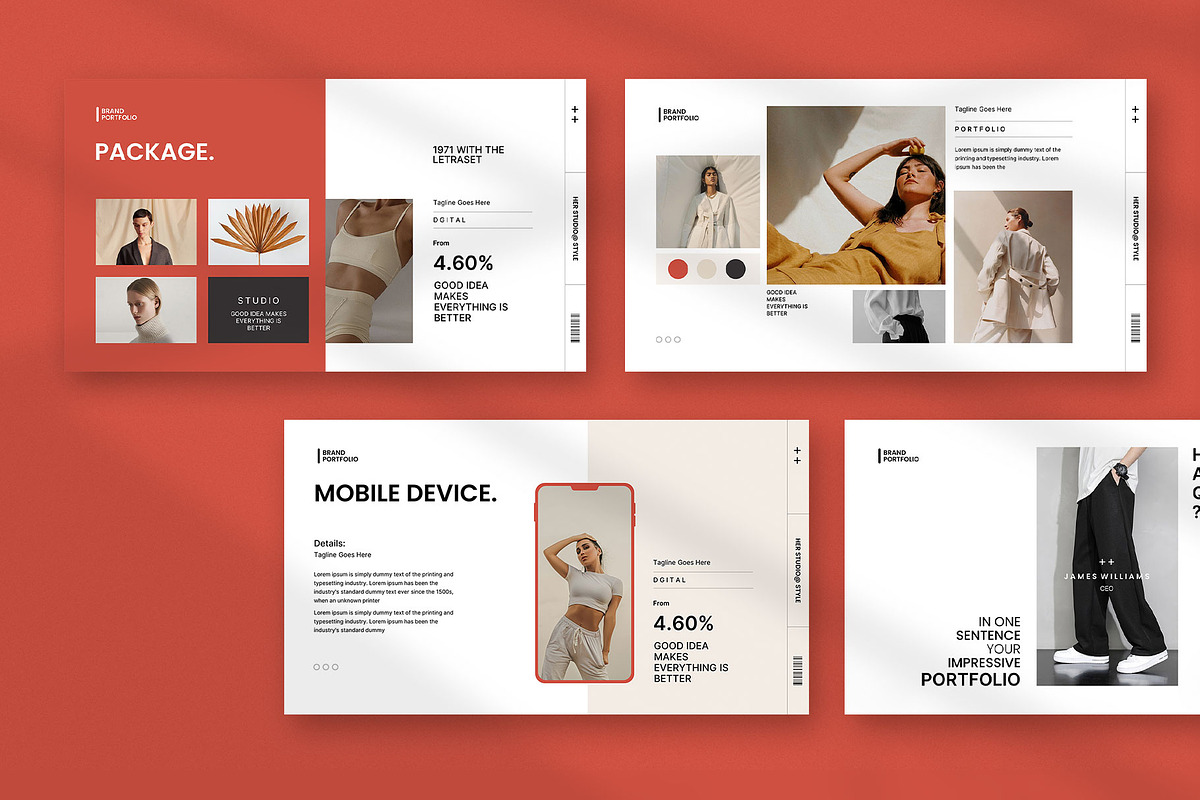 Minimal Portfolio Presentation, a Presentation Template by KreateTribe (Photo 4 of 6)