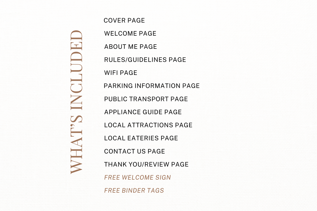 Short Term Rental Welcome Book preview 2