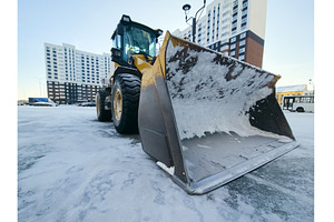 A large snow removal vehicle is, an Architecture Photo by darksoul72