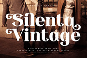 Silenta Vintage Alternate Serif Font, a Serif Font by Letterena Studios (Thumbnail 1 of 15)
