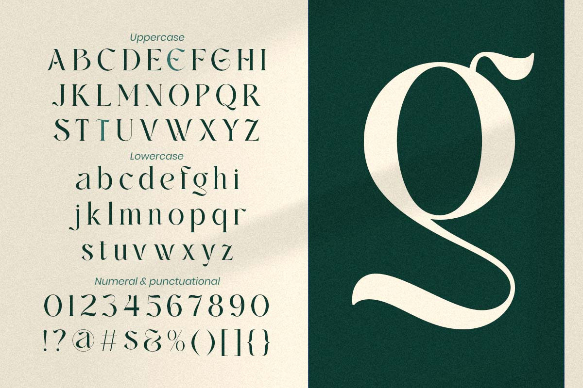 Gelgira - Romantic Luxury Swash, a Serif Font by Qweera Studio (Photo 12 of 12)