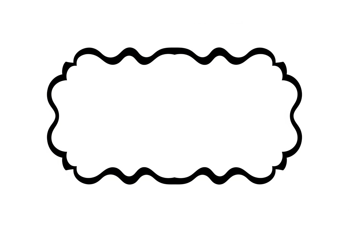 Wavy Scalloped Label Frame Bundle, an Illustration by musafir_fashion (Photo 49 of 51)