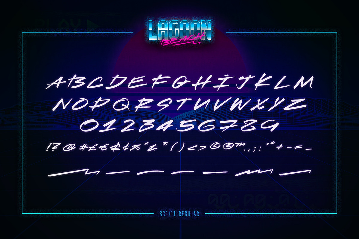 Lagoon Beach – 2 in 1 Font Pack, a Script Font by Ckybe's Corner (Photo 5 of 13)