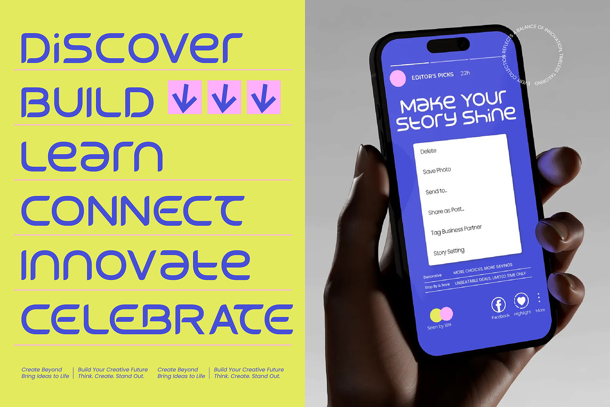 Bestach Futuristic Techno Display, a Sans Serif Font by timelesstype.co (Photo 7 of 10)
