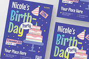 Birthday Party Flyer, a Flyer Template by Annora Studio (Thumbnail 5 of 6)