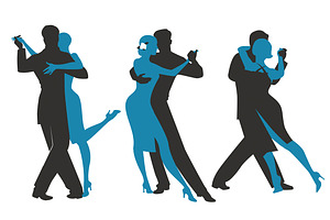 Three Couples Dancing Tango