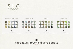 17 Procreate Color Palette - BUNDLE