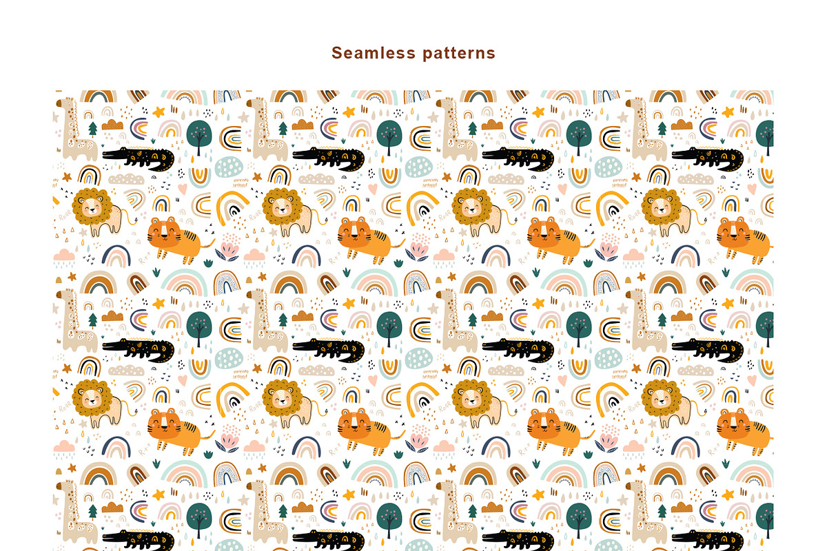 Animals and Rainbows Bundle, an Animal Illustration by MoleskoStudio (Photo 8 of 9)