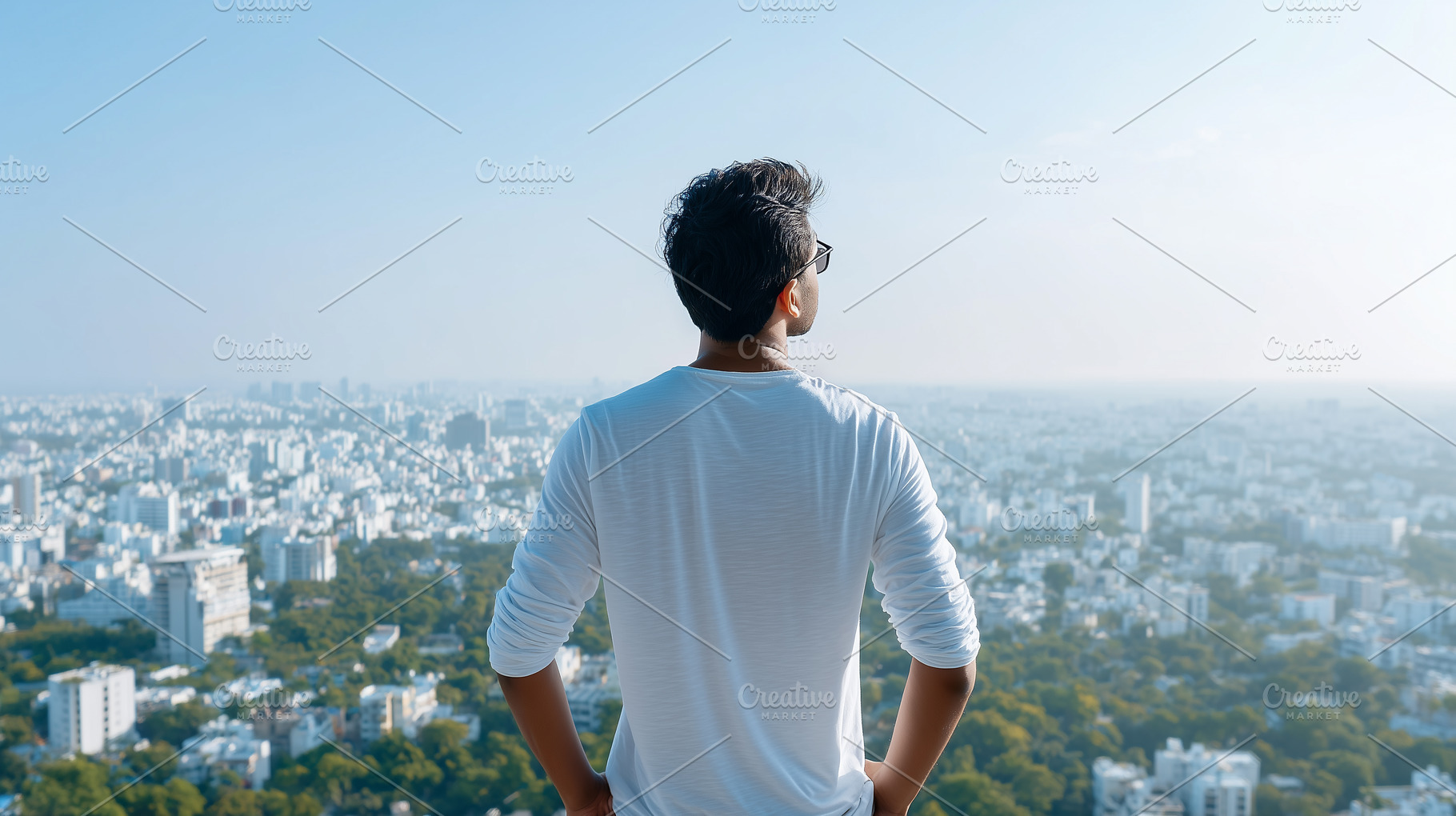 Young indian man in a white shirt, a Person Photo by MistyDay