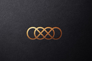 Luxury golden logo mockup on card, a Product Mockup by thedesignsource