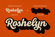 New Roshelyn Script - Font Family, a Script Font by Get Studio (Thumbnail 3 of 23)