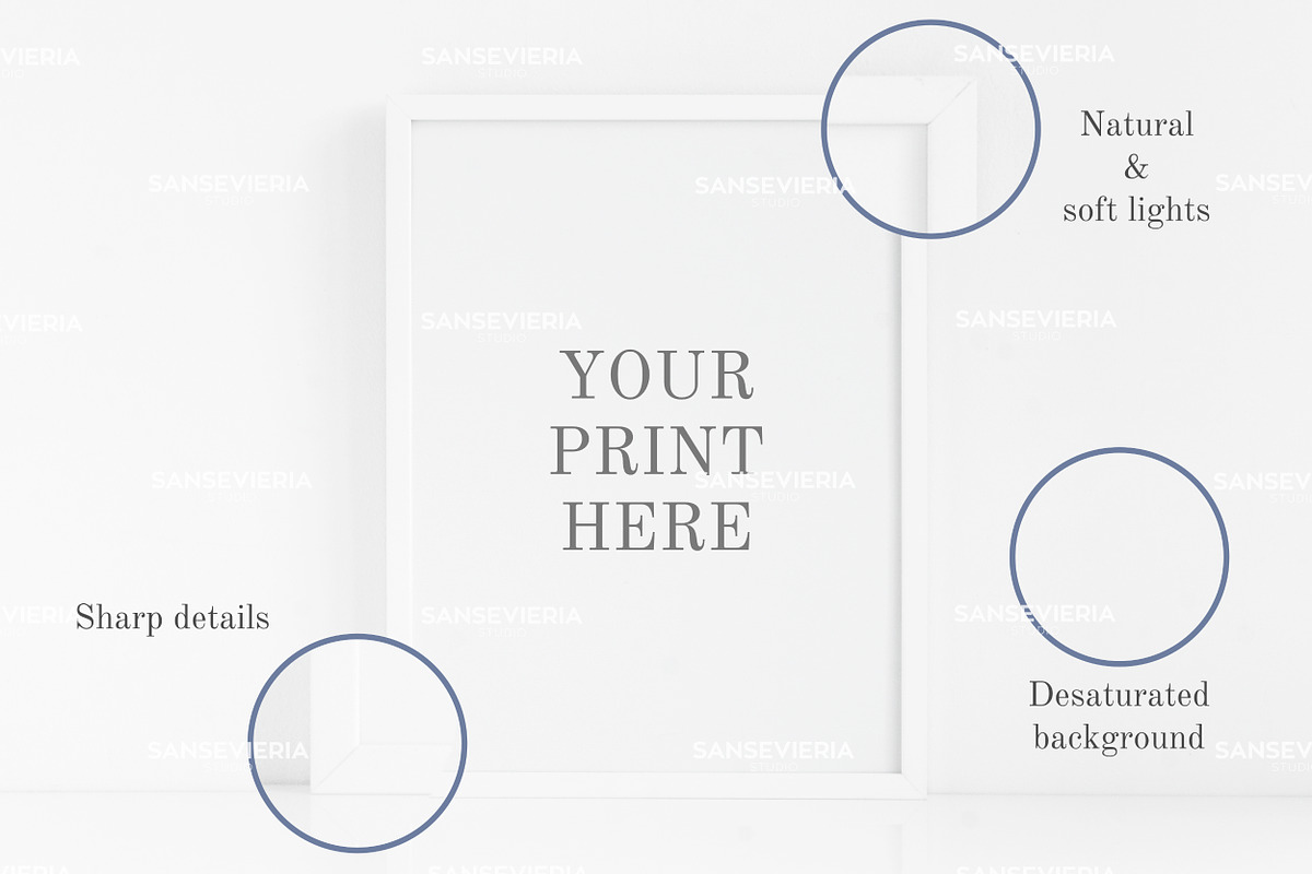 30x40 white frame mock up, a Print Template by Grace White (Photo 2 of 4)