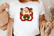 Santa Heart Christmas PNG, a Seasonal Illustration by CraftArtStudio (Thumbnail 3 of 4)