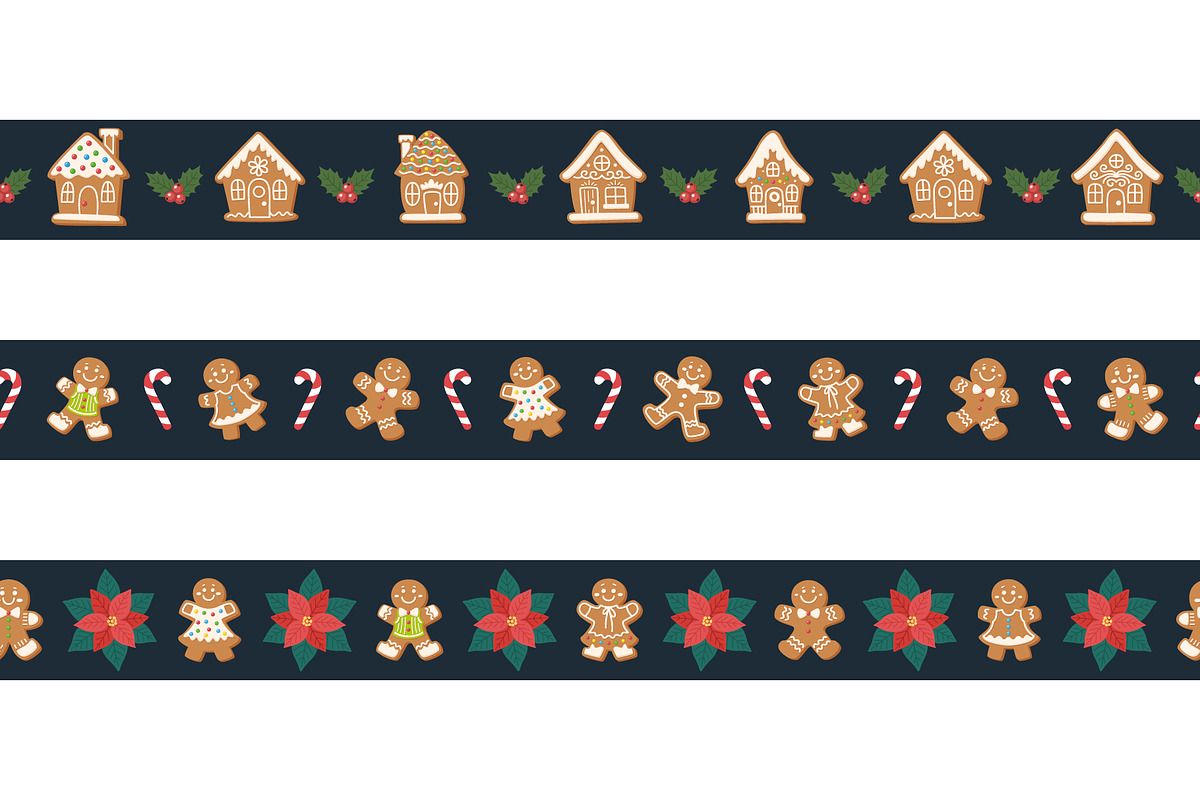 Christmas Borders Set, a Pattern Graphic by Barsuk's Shop (Photo 3 of 3)