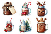 Christmas Hot Cocoa Mason Jar, an Illustration by Daily.Designs (Thumbnail 5 of 5)