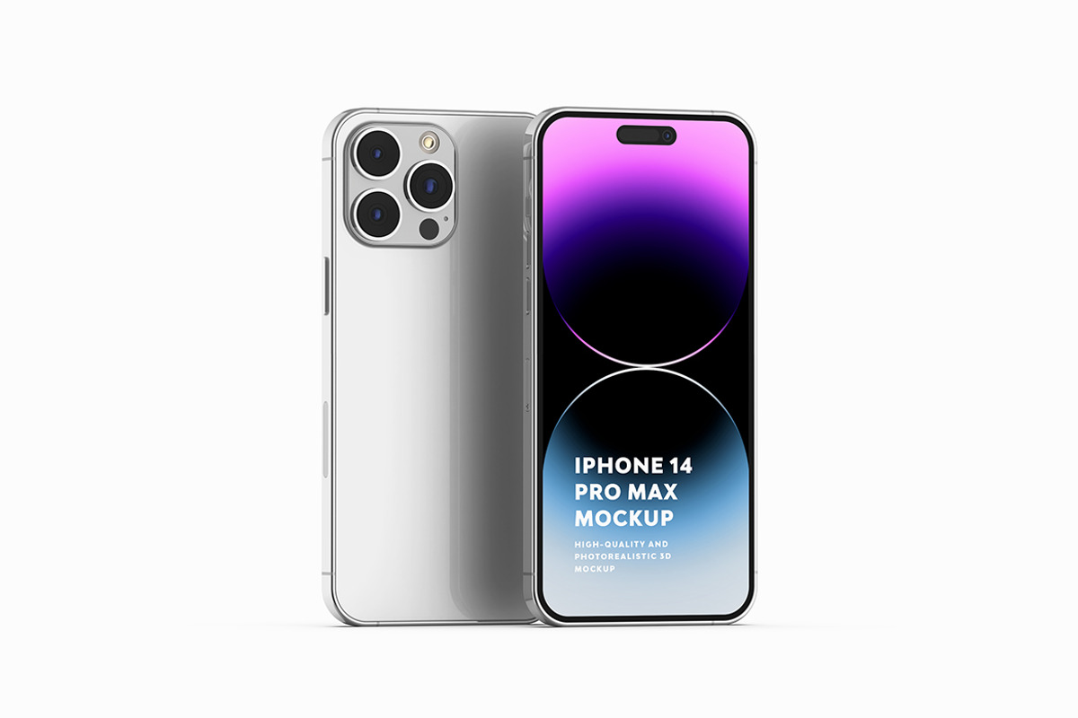 iPhone 14 Pro Max Mockup, an iPhone Mockup by UnicDesign (Photo 7 of 10)