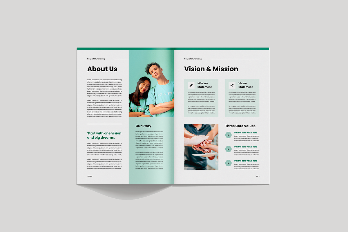 Nonprofit Fundraising Brochure, a Brochure Template by Leaflove (Photo 3 of 10)