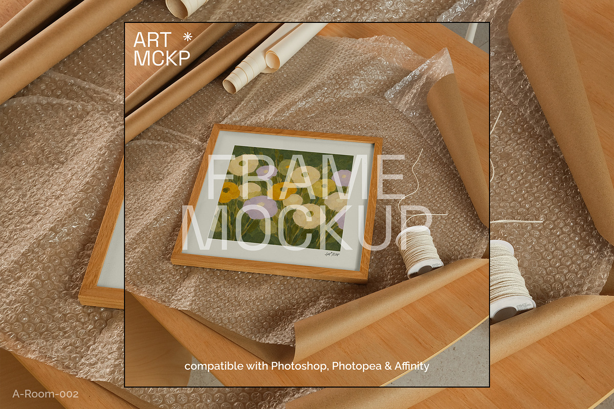 Framed Art (Square): PSD mockup set, a Merchandise Mockup by MCKP*ME (Photo 3 of 9)