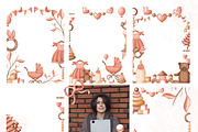 NEWBORN baby illustration & patterns, an Animal Illustration by Linerisyart (Thumbnail 12 of 16)