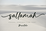 Sallamah Handwritten Font, a Handwritten Font by Basnistudio (Thumbnail 1 of 13)