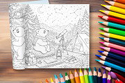 79 Panda Coloring Pages Bundle, a Brochure Template by LA Design (Thumbnail 10 of 10)