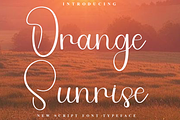 Orange Sunrise, a Handwritten Font by FreshTypeINK (Thumbnail 1 of 8)