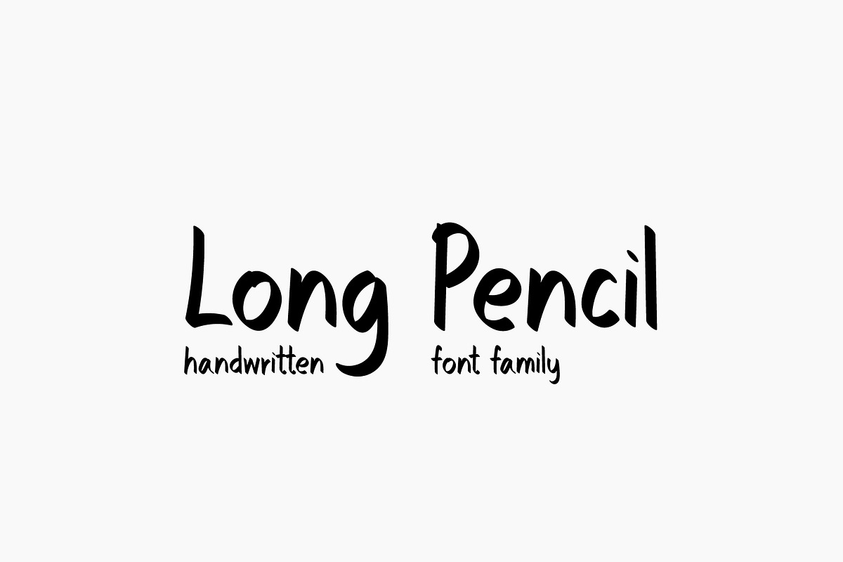 Long Pencil, a Script Font by TKDoodle (Photo 1 of 5)