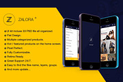 Zalora Shopping UI for e-commerce, an iPhone Mockup by hoangpts (Thumbnail 1 of 3)