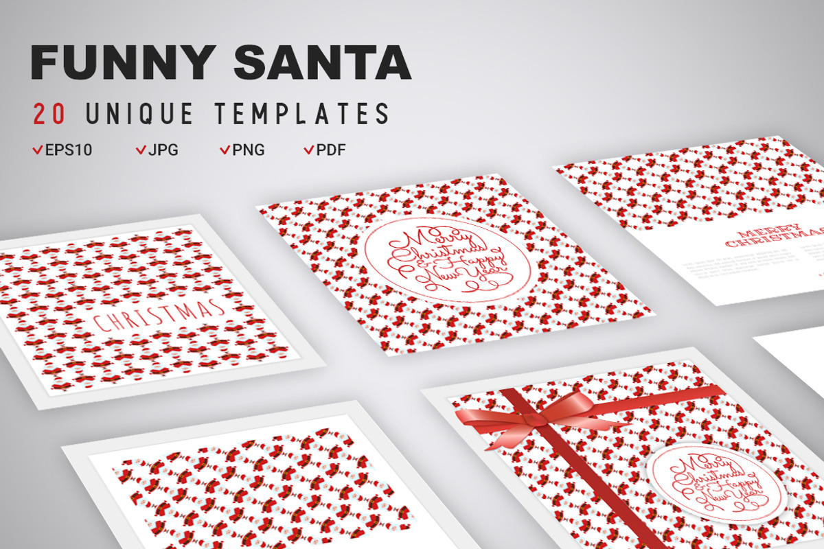 Funny Santa Concept, an Invitation Template by Alex Blogoodf (Photo 5 of 8)
