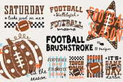 Football Brushstroke Designs, an Object Graphic by Lazy Cat (Thumbnail 1 of 8)