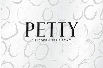Petty - A Modern Serif Font 