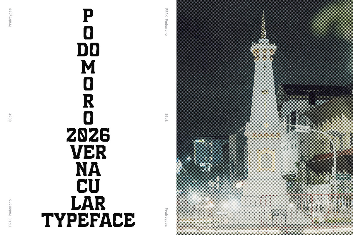 PRAK Podomoro Hand-Cut Display Font, a Serif Font by Healltica.std (Photo 8 of 21)