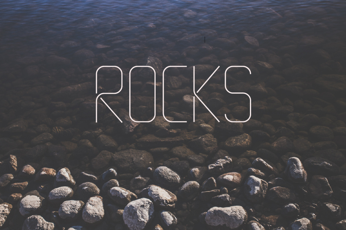 Thin Line Font preview 5