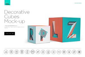 Decorative Cubes Mock-up