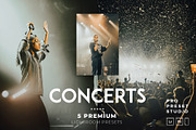 Concert presets for Lightroom, a Preset Add-On by RV / Presets | AI Images (Thumbnail 1 of 6)