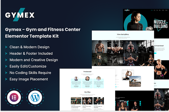 Gymex - Fitness Center Elementor Kit preview 6