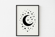 50 Crescent Moon with Stars, an Empty State Illustration by Amazin_art (Thumbnail 16 of 47)