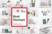 Book Cover Mockups - Hardcover Book, a Books & Magazine Mockup by Mr.Mockup™ (Thumbnail 1 of 11)