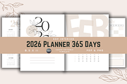 2026 Planner 365 Days | KDP Interior, a Templates & Theme by KDPISH (Thumbnail 1 of 6)