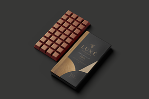 Chocolate Bar Packaging Mockup