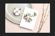 Watercolor Peonies Wreath Clipart, a Decorative Illustration by NKTKNS (Thumbnail 3 of 4)