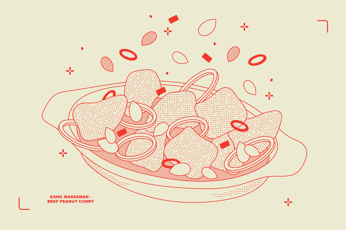Thai Food Vector Illustrations, a Food Illustration by TheFoodAtlas (Photo 16 of 19)