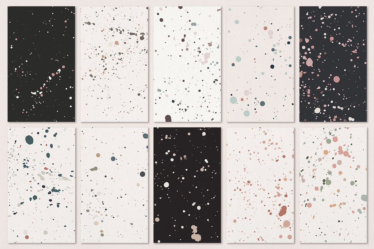 Ink Splatter Patterns Volume 001, a Pattern Graphic by Megs Lang (Photo 9 of 13)