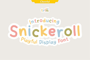 Snickeroll - Playful Sticker Font